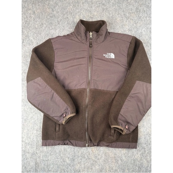 The North Face Other - The North Face Denali Jacket Youth Medium Brown Polartec Fleece Outdoor Full Zip